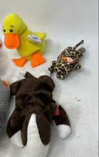 Load image into Gallery viewer, Set Of 6 Pcs Collection Several Stuffed Animals From The Ty Beanie Babies Brand