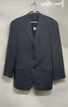 Load image into Gallery viewer, Calvin Klein Mens Blue Long Sleeve Notch Lapel Three-Button Blazer Size 42R