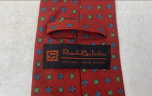 Load image into Gallery viewer, Renato Balestra Mens Multicolor Printed Silk Keeper Loop Pointed Tie One Size