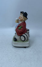 Load image into Gallery viewer, Melody In Motion Multicolor Cheers Hobo Musical Porcelain Clown Figurine