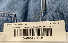 Load image into Gallery viewer, Forever 21 Womens Blue Denim Medium Wash 5-Pocket Design Mini Skirt Size M