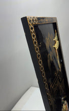 Load image into Gallery viewer, Chinese Black Lacquer Mother-Of-Pearl Lady Framed Wall Hanging Decor Panel