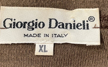 Load image into Gallery viewer, Giorgio Danieli Mens Brown Knitted Long Sleeve Crew Neck Pullover Sweater Sz XL
