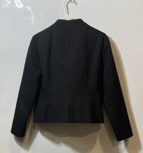 Load image into Gallery viewer, Emanuel Ungaro Womens Black Cotton Long Sleeve Full-Zip Jacket Size M Petite