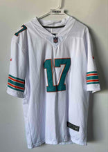 Load image into Gallery viewer, Nike Mens On Field White Miami Dolphins Jaylen Waddle #17 NFL Jersey Size Large