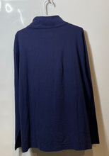 Load image into Gallery viewer, Stafford Mens Blue Cotton Long Sleeve Quarter Zip Pullover Sweatshirt Size 2XL