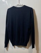 Load image into Gallery viewer, Arturo Calle Mens Navy Blue Long Sleeve V-Neck Pullover Sweater Size Medium