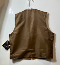 Load image into Gallery viewer, Beyond Mens Brown Leather Sleeveless Four-Button Vest Size L With Tag