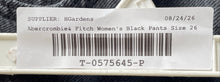 Load image into Gallery viewer, Abercrombie & Fitch Womens Black Dark Wash High Rise The Wide-Leg Jeans Size 26