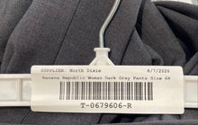 Load image into Gallery viewer, Banana Republic Womens Dark Gray Flat Front Straight Leg Dress Pants Size 6P
