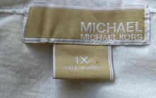 Load image into Gallery viewer, Michael Kors Womens White Cotton Long Sleeve Blouse Top Size 1X
