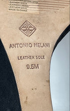 Load image into Gallery viewer, Antonio Melani Womens Feenah Black Rhinestone Wedge Ankle Strap Sandals Sz 9.5M