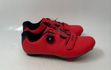 Load image into Gallery viewer, Speed Road Mens Bright Red BOA Closure System Bike Cycling Shoes Size 44