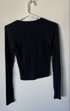Load image into Gallery viewer, Abercrombie & Fitch Womens Black Long Sleeve Button Front Cardigan Sweater Sz XS