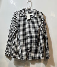 Load image into Gallery viewer, H&M Womens Black White Long Sleeve Blouse Top Size Large With Tag