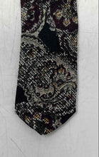 Load image into Gallery viewer, Enzo Mens Multicolor Floral Silk Keeper Loop Adjustable Designer Tie