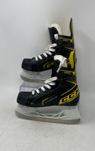 Load image into Gallery viewer, CCM Kids Super Tacks 9350 Black Yellow Lace-Up Hockey Ice Skates Size 12