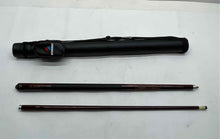 Load image into Gallery viewer, Sportcraft Black Brown Wooden Two-Piece Billiard Cue Stick With Hard Case