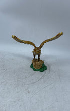 Load image into Gallery viewer, Gold-Tone Brass Vintage Style Hinged Eagle Figure Jewelry Box Collectible