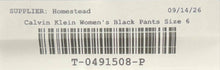 Load image into Gallery viewer, Calvin Klein Womens Black Flat Front Pockets Straight Leg Chino Pants Size 6