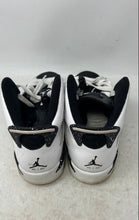 Load image into Gallery viewer, Nike Boys Air Jordan 6 Retro 384665-101 Black White Leather Sneakers Shoes Sz 6Y