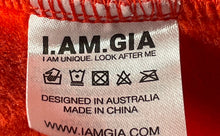 Load image into Gallery viewer, I.AM.GIA Womens Sabrina Black Red Silver Reflective Pullover Hoodie Size Medium