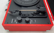 Load image into Gallery viewer, Victrola Red Portable Classic Suitcase Record Player Turntable Not Tested