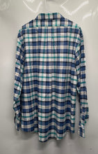 Load image into Gallery viewer, Brooks Brothers Mens Blue Green & White Plaid Long Sleeve Button-Up Shirt Sz XL