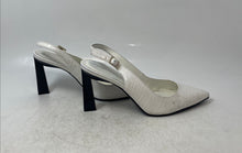Load image into Gallery viewer, Marc Fisher Womens Sannek White Pointed Toe Slingback Heels Size 7.5