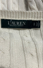 Load image into Gallery viewer, Lauren Ralph Lauren Womens Beige Cotton Boat Neck Long Sleeve Pullover Sweater S
