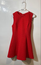 Load image into Gallery viewer, Zara Womens Red Sleeveless Round Neck Stretch Back-Zip Mini Dress Size M