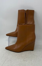 Load image into Gallery viewer, Marc Fisher Womens Brown Leather Side Zip Ankle Booties Shoes Size 8.5M