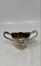 Load image into Gallery viewer, Vintage Silver Plated Engraved Tableware Footed Double Handle Sugar Bowl