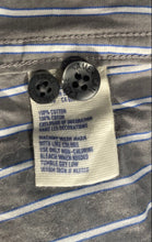 Load image into Gallery viewer, American Eagle Outfitters Mens Gray White Striped Cotton Button-Up Shirt Size L