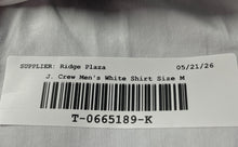 Load image into Gallery viewer, J.Crew Performance Mens White Long Sleeve Collared Pocket Button-Up Shirt Size M