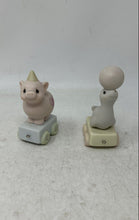 Load image into Gallery viewer, Enesco Precious Moments Birthday Train Series Porcelain Figurines 2 Pcs With Box
