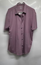 Load image into Gallery viewer, Kenneth Cole Mens Purple Short Sleeve Button-Up Shirt Size Large