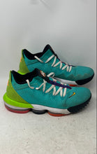 Load image into Gallery viewer, Nike Mens LeBron 16 Low Turquoise Lace-Up Round Toe Sneaker Shoes Size 11