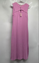 Load image into Gallery viewer, BCBGeneration Womens Pink Ribbed Cut Out Sleeveless Shift Dress Size S With Tag