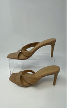 Load image into Gallery viewer, Express Womens Brown Leather Slip-On Open Toe Slide Sandals Size 8 M