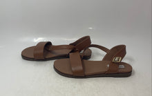 Load image into Gallery viewer, Steve Madden Womens Dina Brown Adjustable Buckle Strappy Sandals Size 7