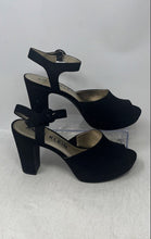 Load image into Gallery viewer, Anne Klein Womens Pearlina Black Ankle Strap Platform Sandals Size 10M