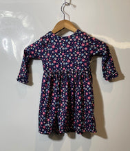 Load image into Gallery viewer, Blueberi Boulevard Girls Blue Floral Long Sleeve Fit & Flare Dress Size 3T