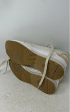 Load image into Gallery viewer, Michael Kors Womens Georgie Knit Beige Gold Lace-Up Sneakers Shoes Size 9M