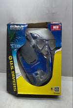 Load image into Gallery viewer, U.S. Divers Unisex Adult Blue And Gray Snorkeling Set Size M With Travel Bag