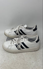 Load image into Gallery viewer, Adidas Womens Grand Court 2.0 GW9214 Black White Lace-Up Sneakers Shoes Size 7