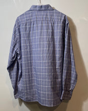 Load image into Gallery viewer, Tommy Hilfiger Mens Blue Plaid Long Sleeve Collared Slim-Fit Dress Shirt Size XL
