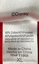 Load image into Gallery viewer, Disney Womens Red Mickey Mouse Crew Neck Pullover Sweatshirt Size XL