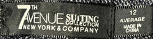 Load image into Gallery viewer, 7th Avenue New York Company Womens Blue Printed Pockets Dress Pants Size 12