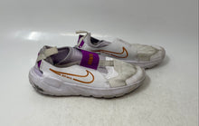 Load image into Gallery viewer, Nike Kids Flex Runner 2 DJ6040-101 White Purple Slip-On Sneaker Shoes Size 2.5Y